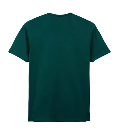 Mens Short Sleeve Soft-style T-shirt Fan Marine Green Gildan