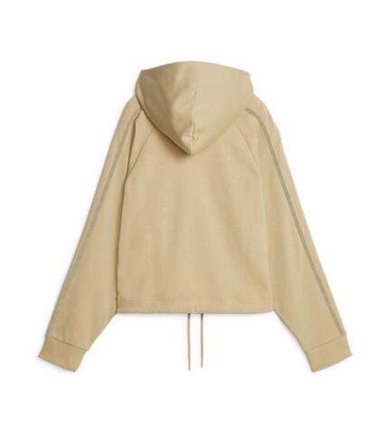 Sweat à Capuche Beige Femme Puma Cropped - M