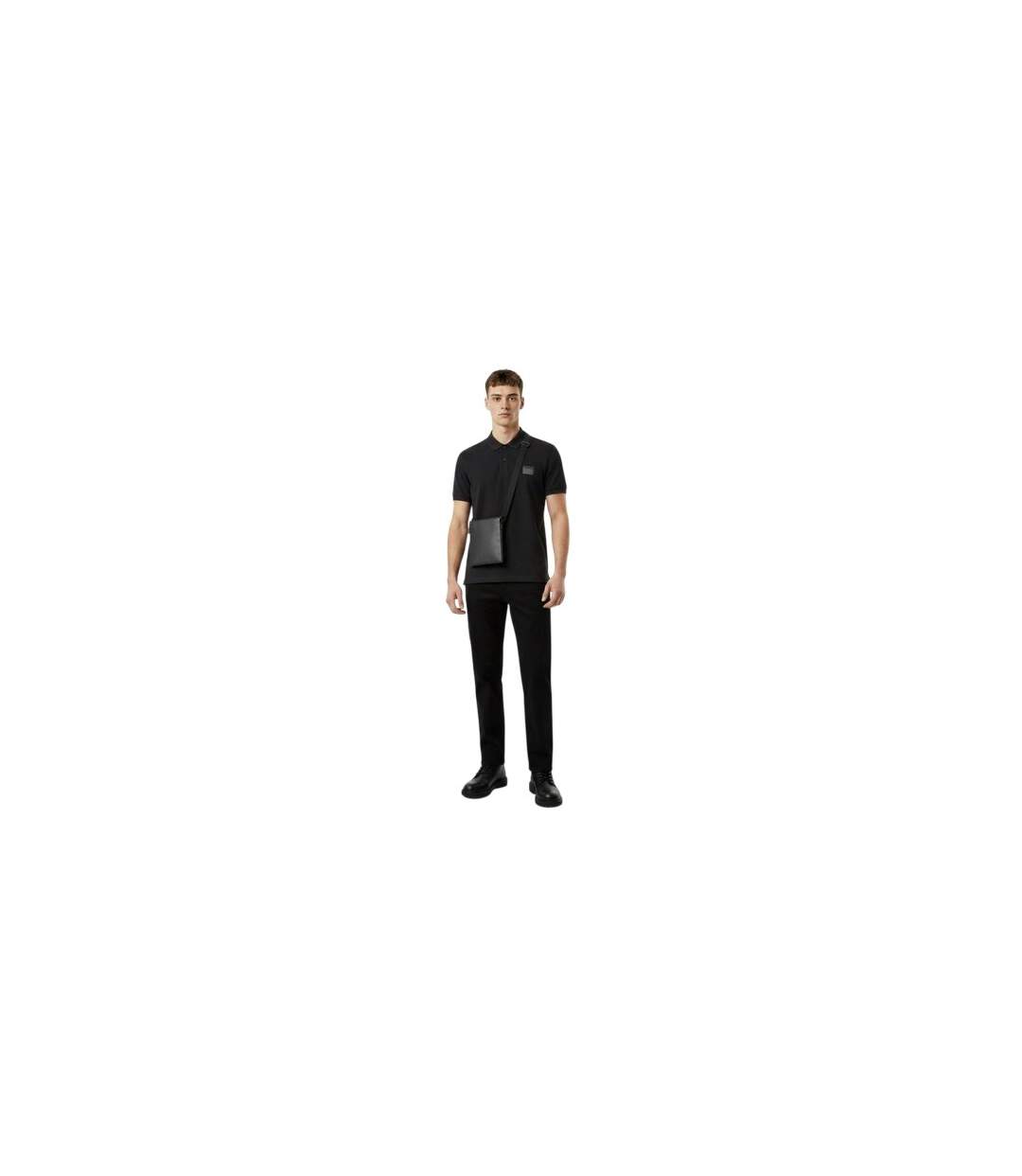 Polo Manches Courtes Homme Noir Hugo-1
