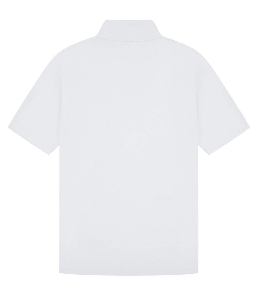 Classic Mens Pique Polo White Casual-3