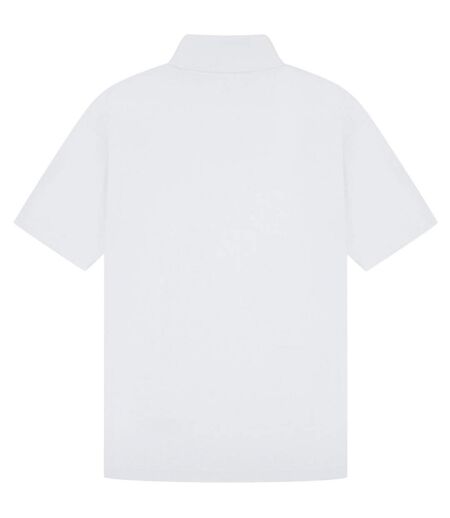 Classic Mens Pique Polo White Casual