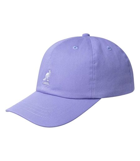 Leather Backstrap Baseball Cap Washed Lilac Kangol