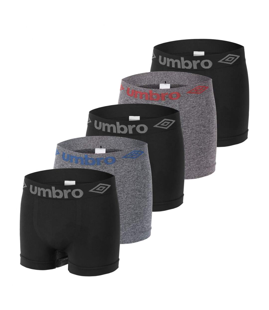 Lot de 5 Boxers homme sans couture Umbro