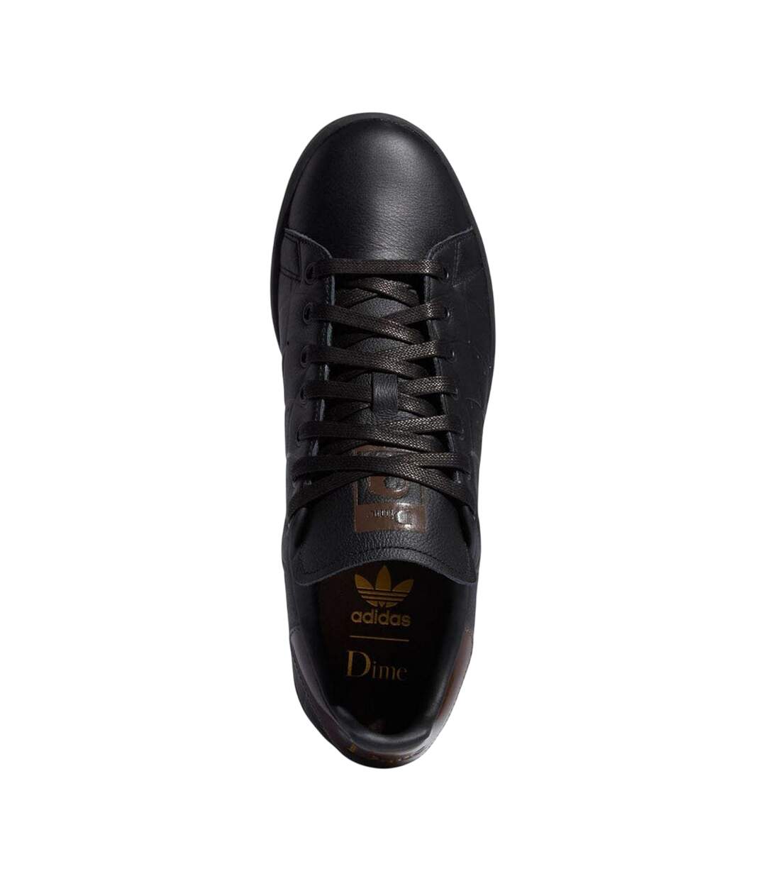 Mens Stan Smith Leather Flat Trainers Black Adidas-3