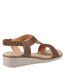 Fleet & Foster Womens/Ladies Hyacinth Leather Sandals (Brown) - UTFS10434