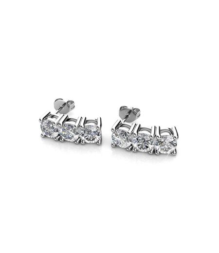 Boucles d'oreilles Tri, Cristal d'Autriche