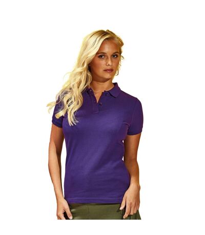 Asquith & Fox Womens/Ladies Plain Short Sleeve Polo Shirt (Purple) - UTRW3472