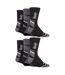 Mens 6 Pack Walking Boot Socks | Polyester Outdoor Socks for Hiking-3