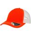 Casquette trucker rapper orange / blanc Atlantis-1