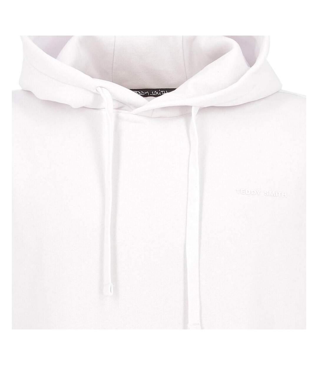 Sweat à capuche blanc homme teddy smith siclass-2