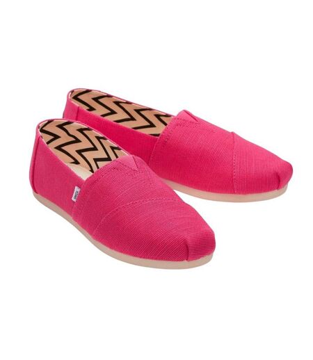 Womens/ladies Alpargata Classic Espadrilles Pink Toms