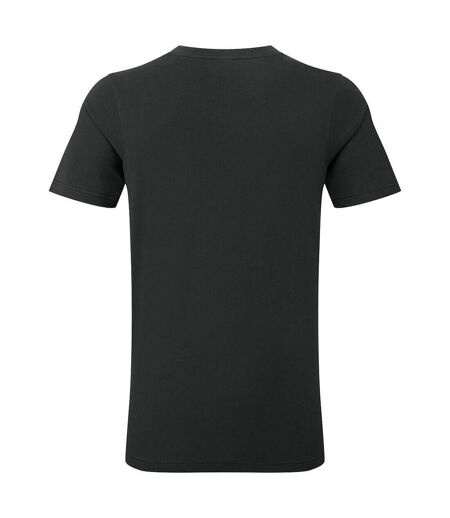 Mens Cotton V Neck T-shirt Black Portwest