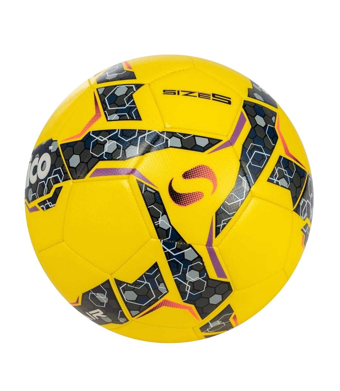 Ballon De Foot Flair Taille 5 Jaune Noir Sondico-2