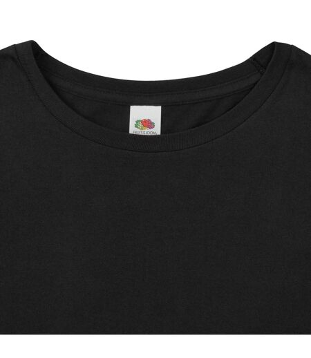 T-shirt Manches Longues Iconic Homme Noir Fruit Of The Loom