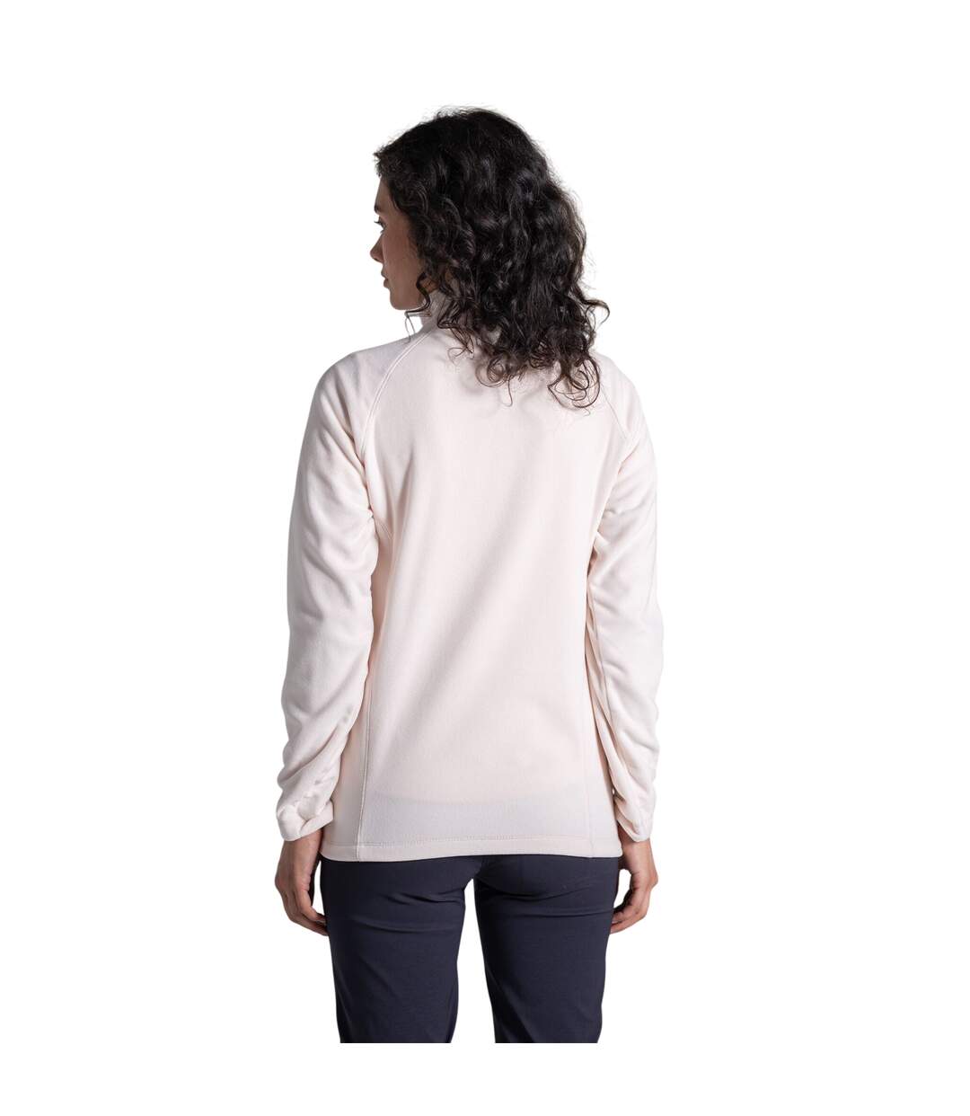 Womens/ladies Miska Vi Half Zip Fleece Sugared Almond Craghoppers-3