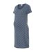 Womens/ladies Stars Jersey Maternity Nightdress Stormy Weather Mamalicious-2