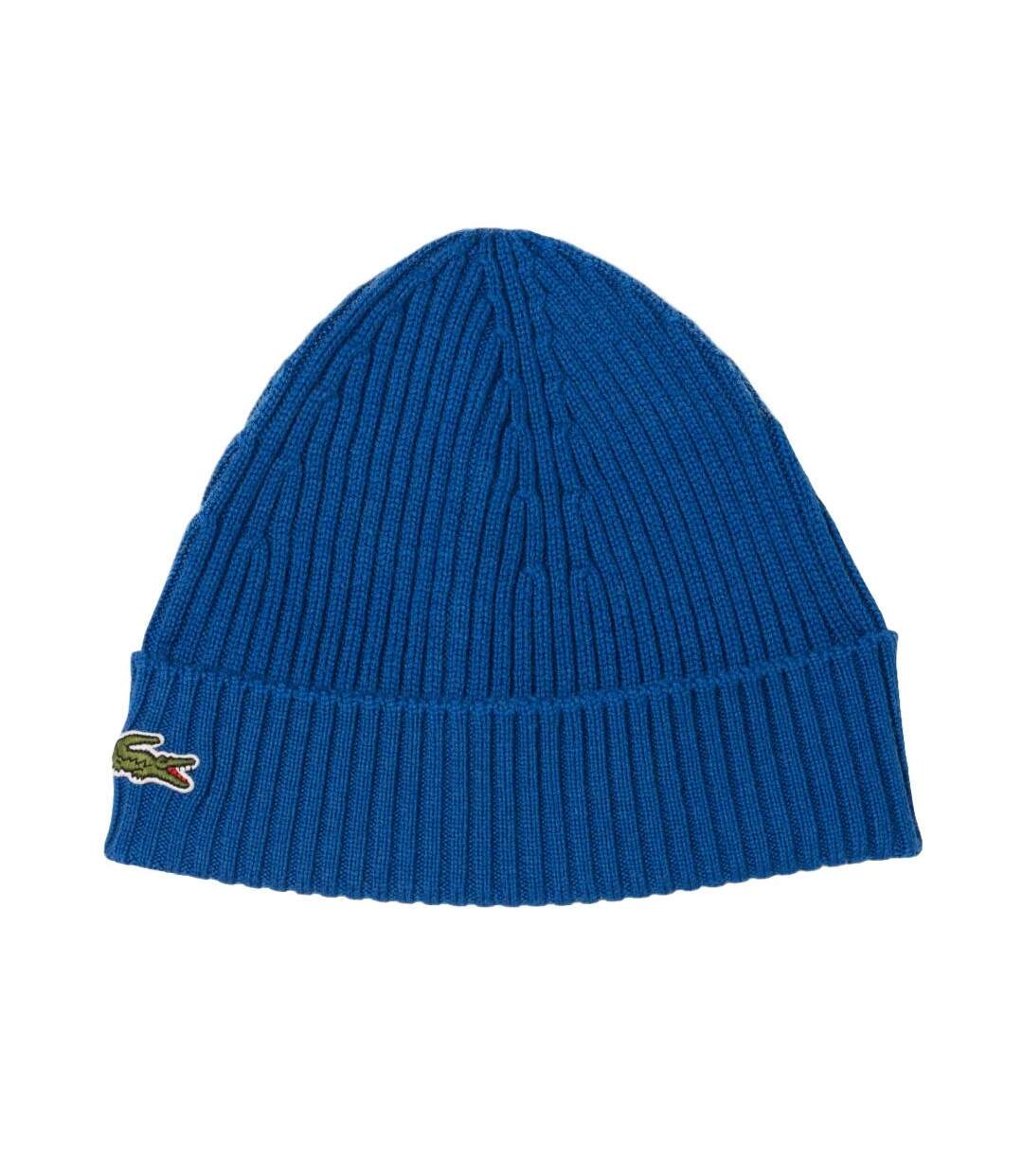 Bonnet bleu homme lacoste hjm-1
