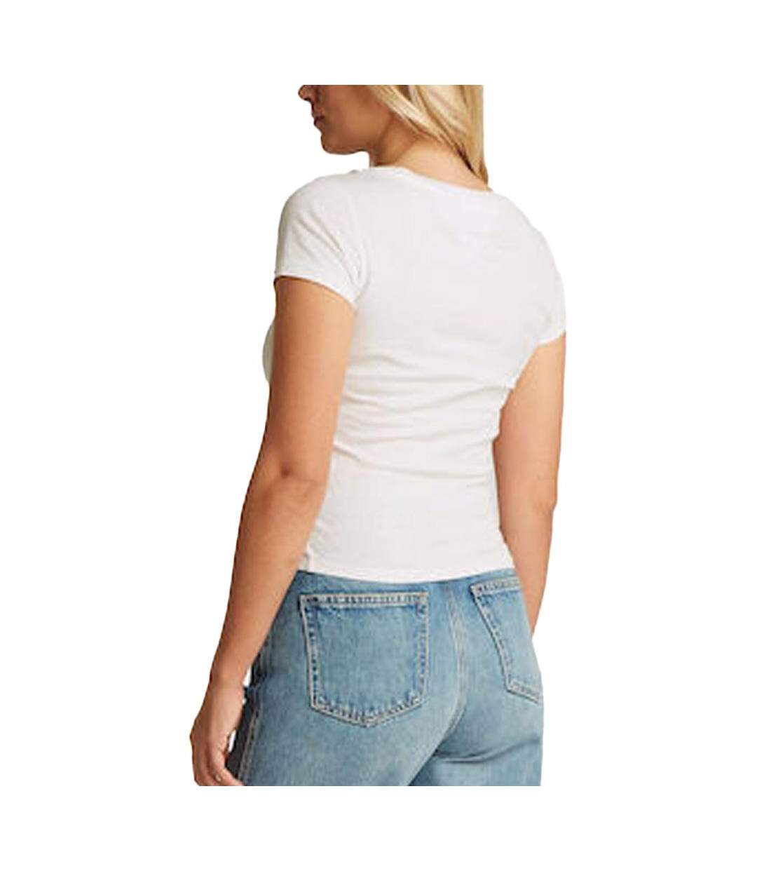 T-shirt ecru femme tommy hilfiger aruba - l-2