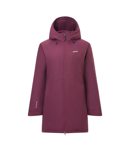 Veste Imperméable Et Isolante À Capuche Ajustable Mabrie Femme Pourpre Regatta