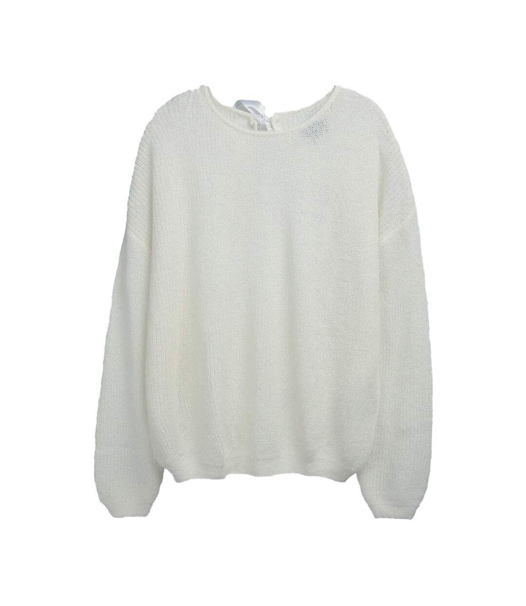 Pull blanc femme teddy smith mady - l-1
