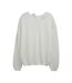 Pull blanc femme teddy smith mady - l-1