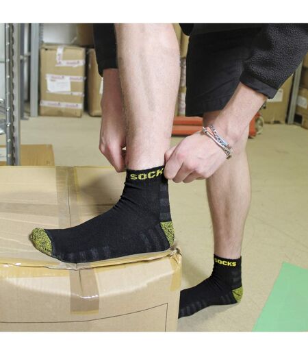 Mens 15 Pairs Multipack Ankle Trainer Socks: Low-Cut Reinforced Work Socks