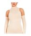 Robe Courte Motif/style Usé Femme Beige Gris Missy Empire-3