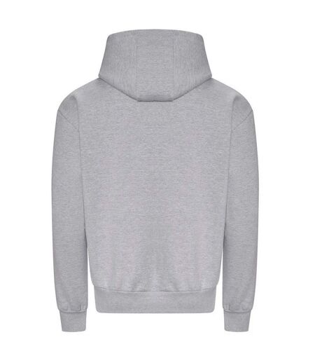 Sweat À Capuche Signature Adulte Gris Chiné Awdis