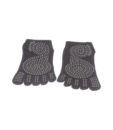 Chaussette Basses - 1 paire - A doigts - Sans couture - Anti bactérienne - Fitness - Coton - Noir - Anti-Slip sole trainer