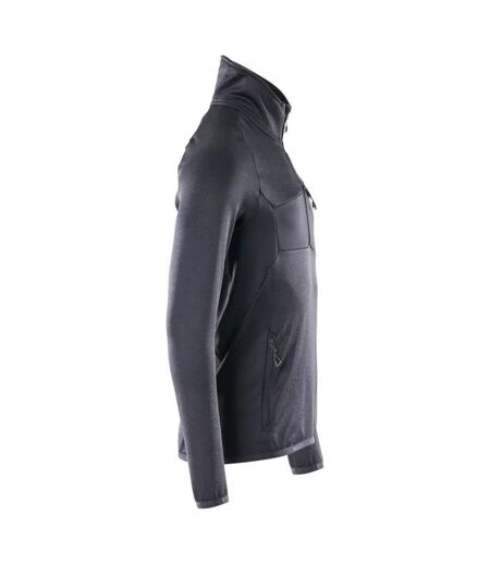 Mens Advanced Plain Half Zip Fleece Top Dark Navy Mascot