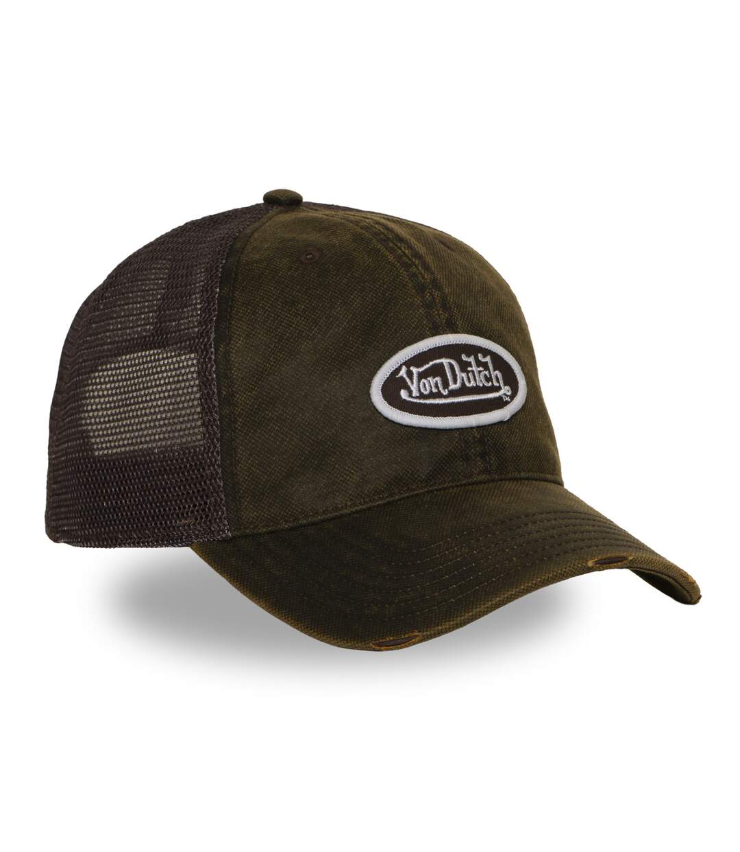 Casquette baseball usée avec filet en coton enduit et écusson Mac Vondutch-4