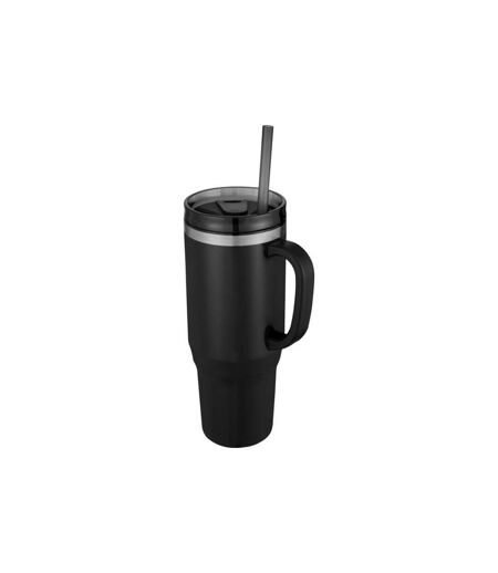 Mug Avec Paille Melbourne Taille Unique Noir Uni Generic