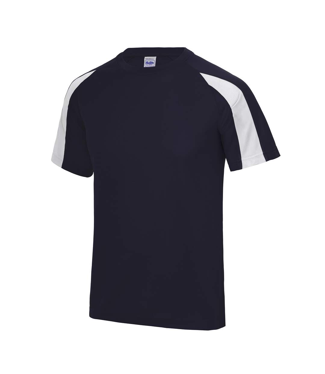 T-shirt sport contraste homme bleu marine/blanc arctique Just Cool-1