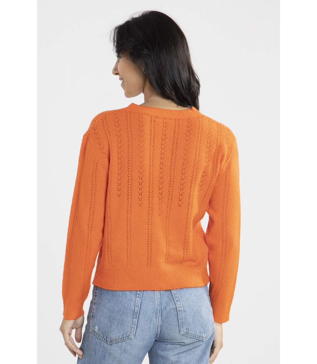 Pull Jacquard Orange-3