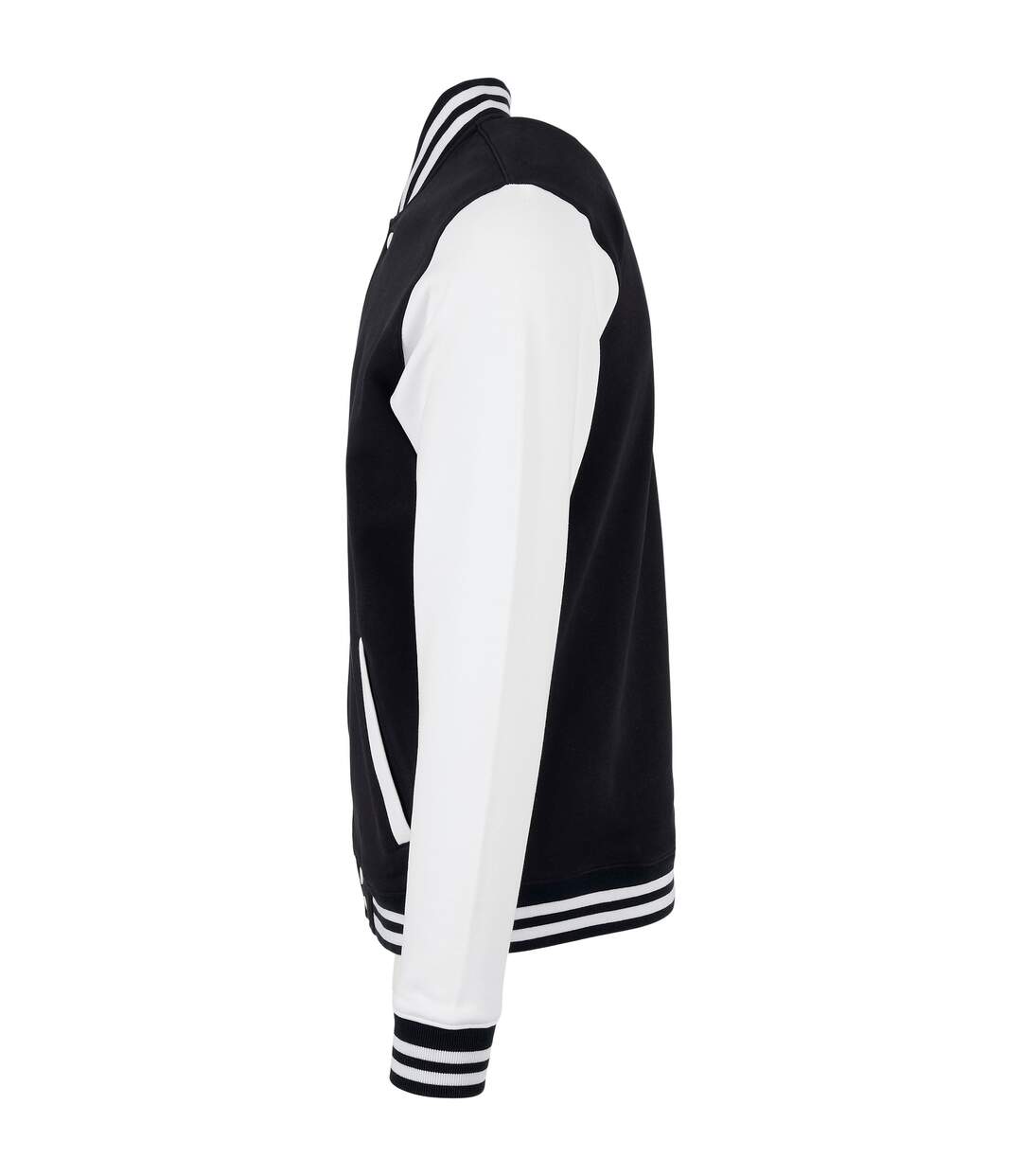 Veste De Base Contrastée Pour Hommes Noir Blanc Build Your Brand-3