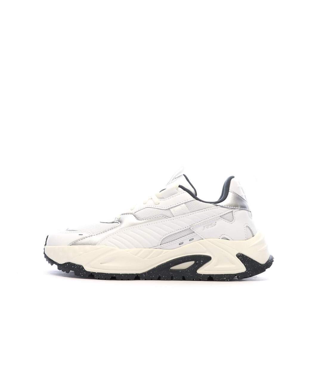 Baskets blanches mixte puma rs-trck metallic-1