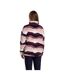 Womens/ladies Ovie Mountain At200 Half Zip Fleece Top Pink Purple White Trespass-4