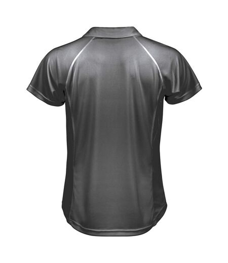 Spiro Mens Sports Team Spirit Performance Polo Shirt (Gray/Lime)