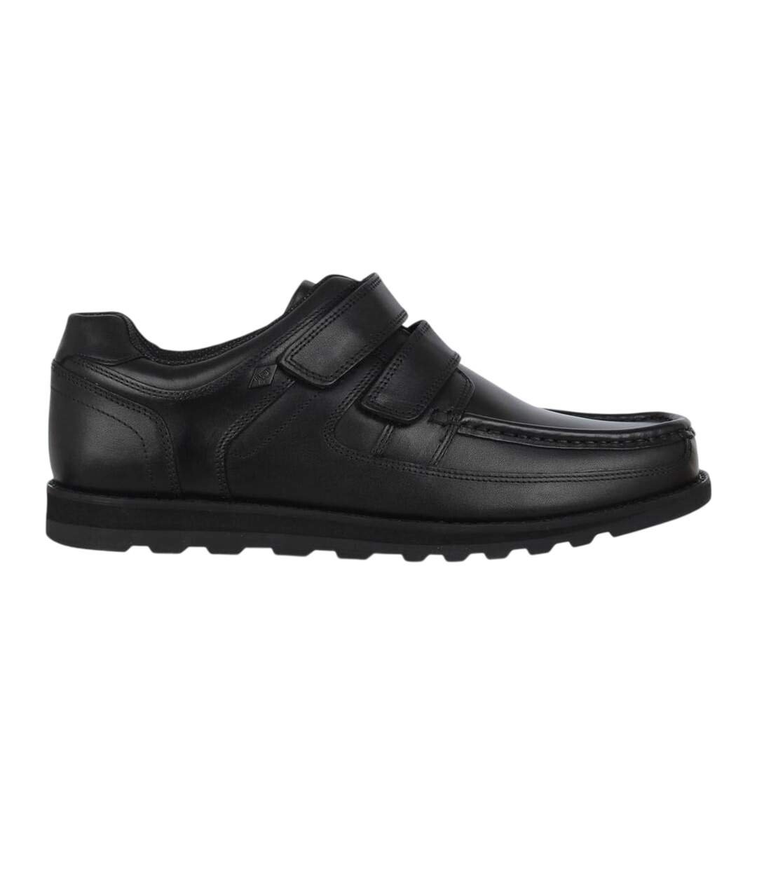 Mens Harrow Leather Hook And Loop Shoes Black Lee Cooper-4