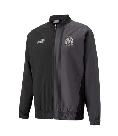 Mens Prematch Olympique De Marseille Fc Track Jacket Black Puma