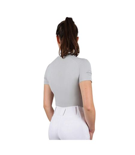 Womens/ladies Oxnam Competition Show Shirt Pearl Grey Coldstream