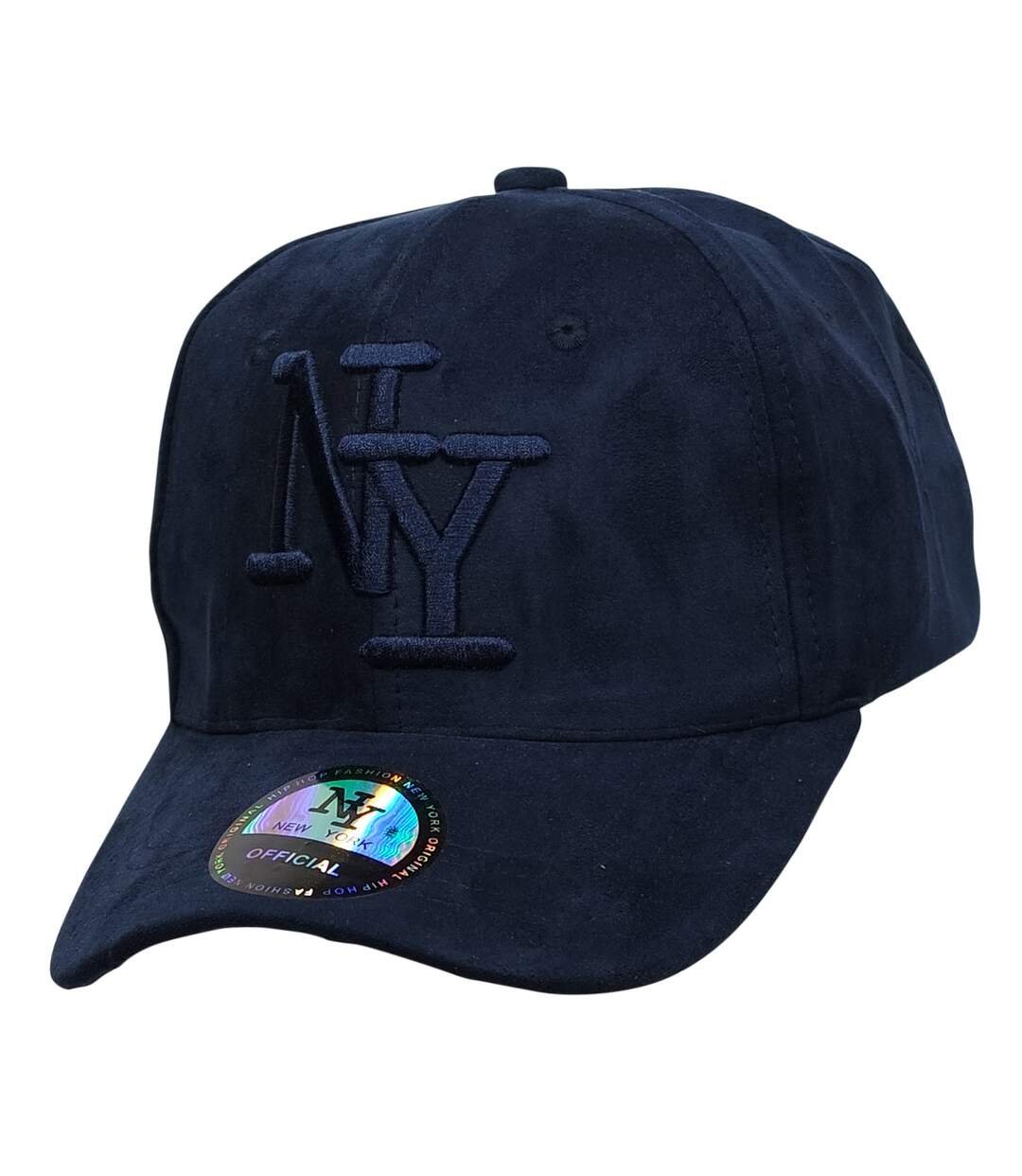 Casquette aspect daim NY Fashion Baseball-1