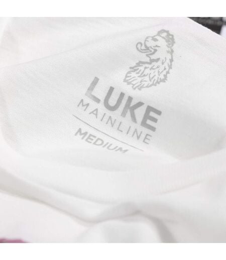 T-shirt Style Imprimé Feuille Cogolin Homme Blanc Luke 1977
