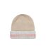 Mens & Ladies Waterproof Cold Weather Striped Roll Cuff Beanie Hat-1