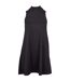 Womens/ladies A-line Turtle Neck Casual Dress Black Urban Classics-1