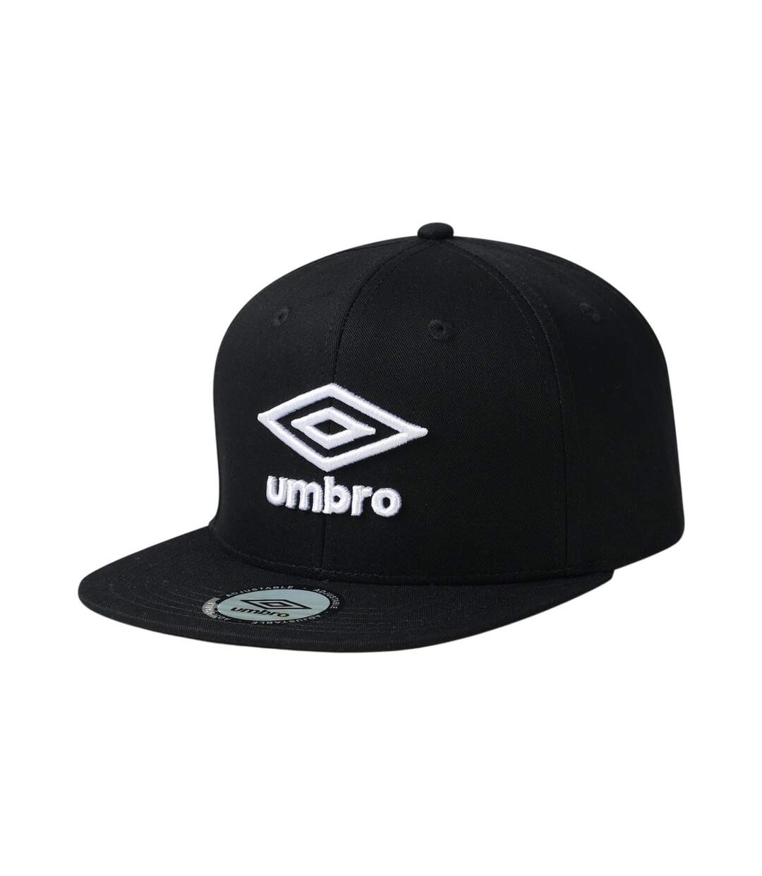 Flat Snapback Baseball Cap Black Umbro-1