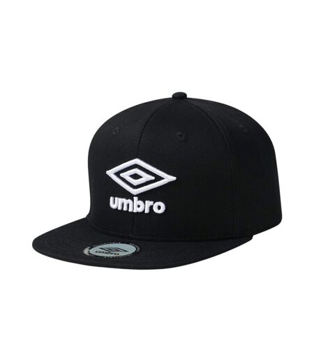 Flat Snapback Baseball Cap Black Umbro