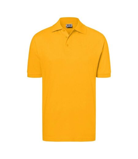 Polo Classic Homme Jaune Or James And Nicholson