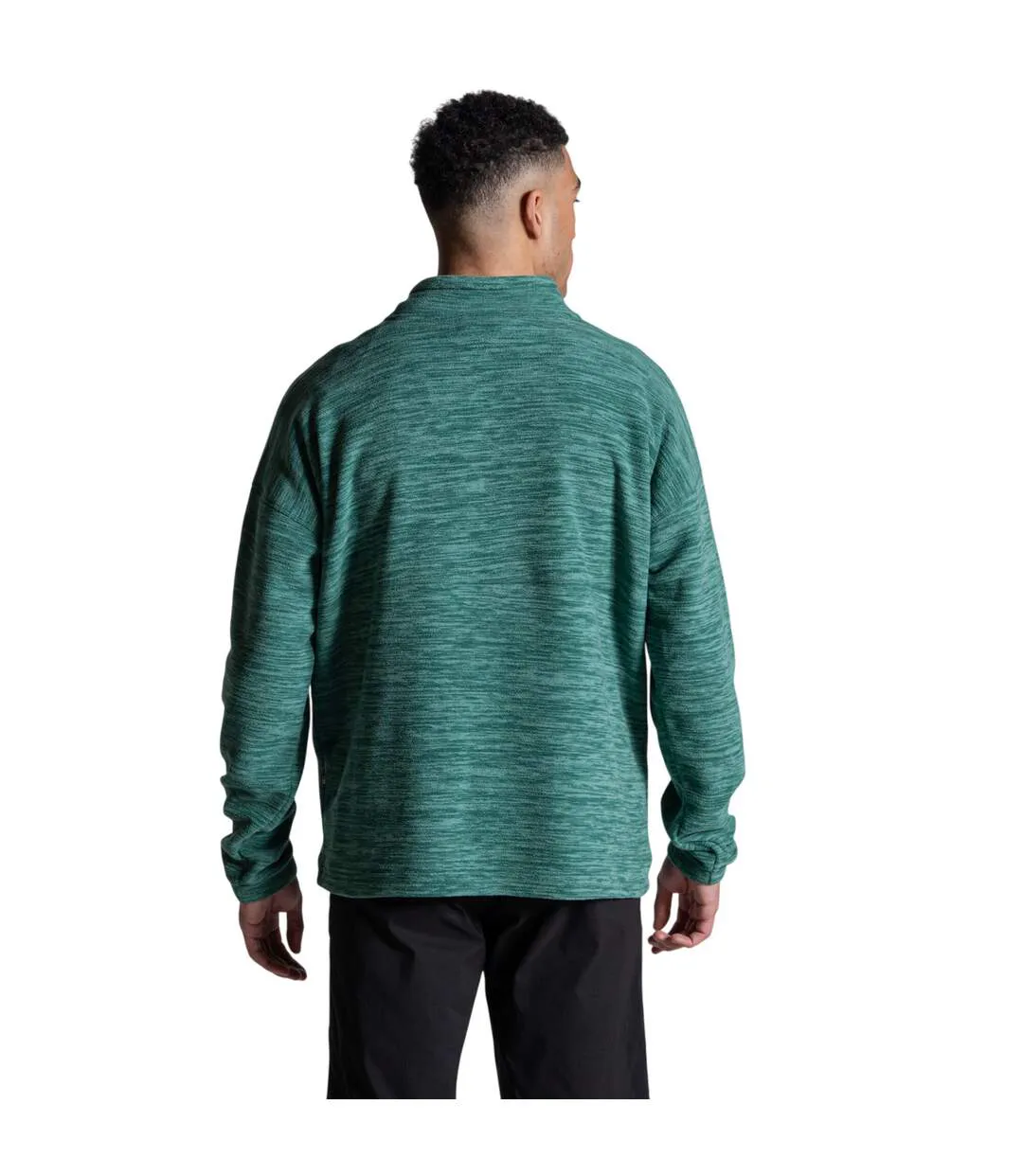 Mens Esk Ii Half Zip Fleece Top Mosaic Green Craghoppers-3