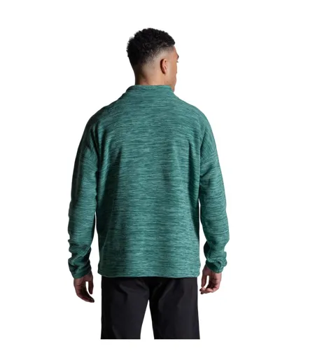 Mens Esk Ii Half Zip Fleece Top Mosaic Green Craghoppers